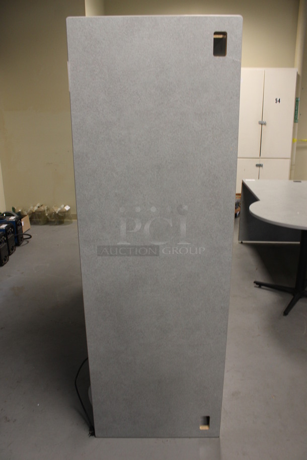 Gray Desk w/ 2 Drawer Filing Cabinet. 72x24x29. (Room 130) - Image 4 of 5