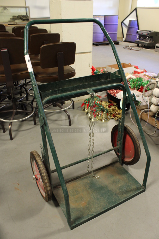 Green Metal Dolly. 30x20x44 - Image 2 of 5