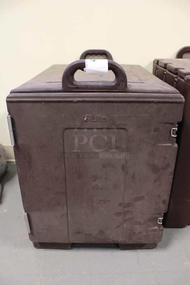 SiLite Model PC300 Brown Poly Food Carrying Case. 17x24.5x25. (Room 130)