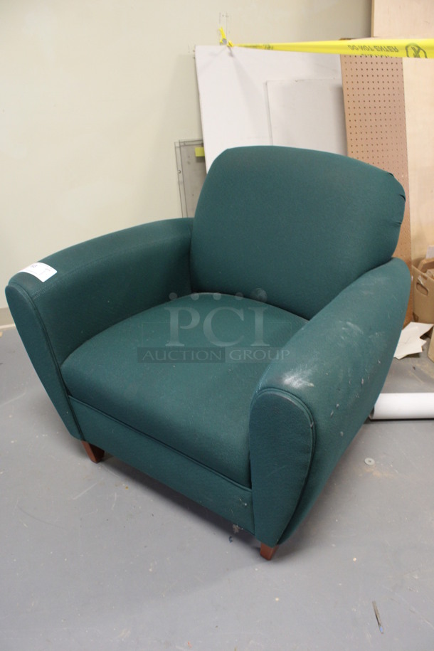 Green Chair w/ Arm Rests. 36x33x34. (Room 130) - Image 2 of 4