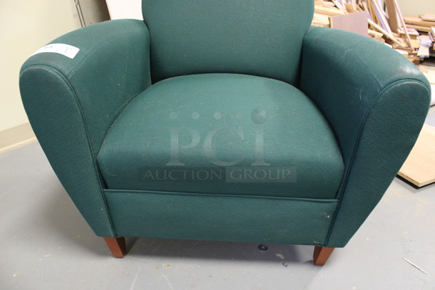 Green Chair w/ Arm Rests. 36x33x34. (Room 130) - Image 4 of 4