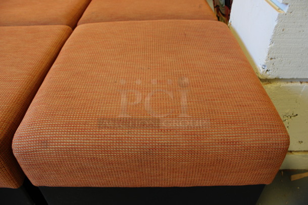 ALL ONE MONEY! Lot of 6 Orange Cushioned Seats! 25x26x19. (Room 130) - Image 5 of 5