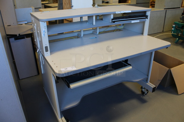 Gray Desk on Casters. 48x32x44. (Room 130) - Image 5 of 5