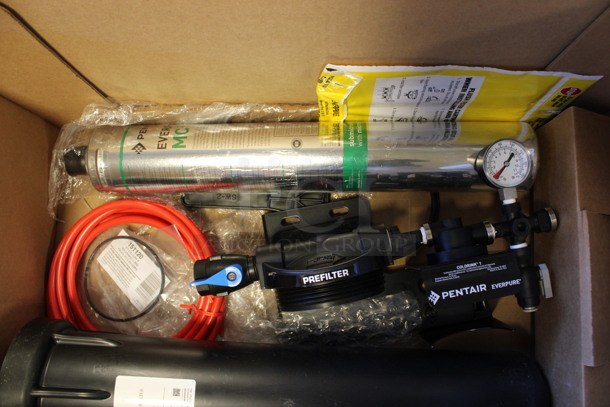 ALL ONE MONEY! Lot of Water Filtration Including Pentair Double Cartridge and Everpure Cartridge. (Room 130)  - Image 4 of 5