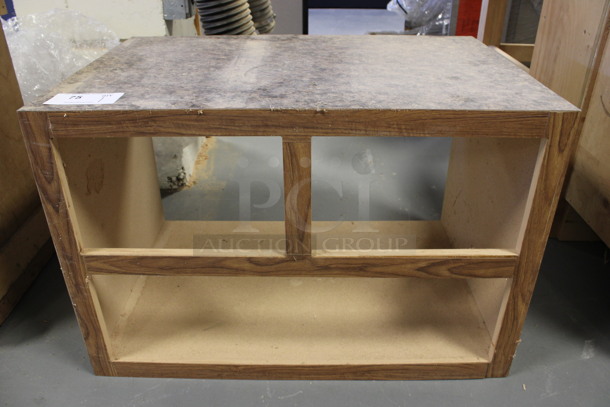 Wood Pattern Cabinet Frame. 30x20x20. (Room 130) - Image 1 of 4