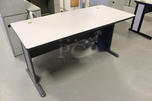 Gray Desk. 60x27x30. (Room 130) - Image 1 of 3