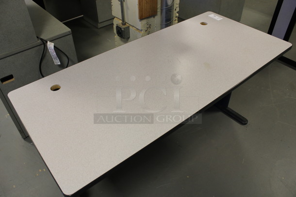 Gray Desk. 60x27x30. (Room 130) - Image 2 of 3