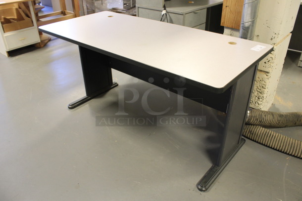 Gray Desk. 60x27x30. (Room 130) - Image 3 of 3