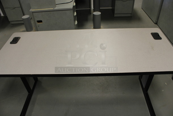 Gray Desk. 60x27x30. (Room 130) - Image 3 of 3