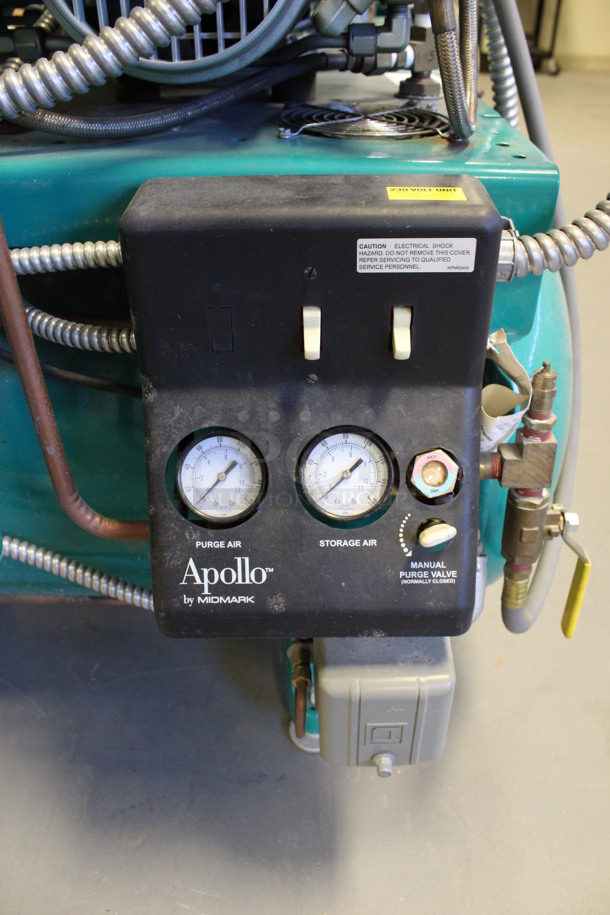 Apollo Model O82 Metal Commercial Floor Style Dental Air Compressor. 230 Volts, 1 Phase. 32x36x34. (Room 130) - Image 3 of 7
