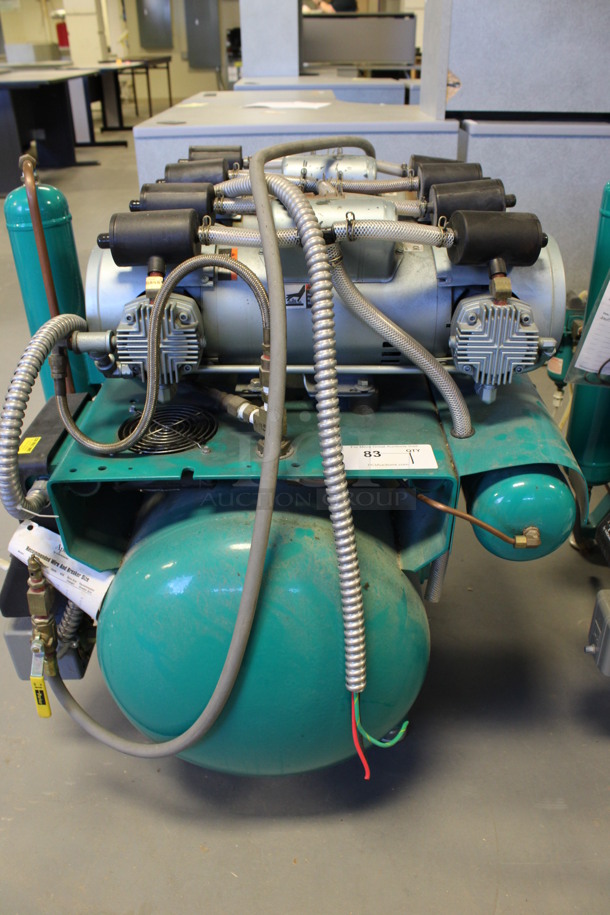 Apollo Model O82 Metal Commercial Floor Style Dental Air Compressor. 230 Volts, 1 Phase. 32x36x34. (Room 130) - Image 7 of 7