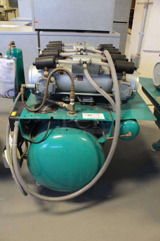 Apollo Model O82 Metal Commercial Floor Style Dental Air Compressor. 230 Volts, 1 Phase. 32x36x34. (Room 130) - Image 1 of 6