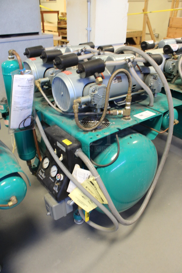 Apollo Model O82 Metal Commercial Floor Style Dental Air Compressor. 230 Volts, 1 Phase. 32x36x34. (Room 130) - Image 2 of 6