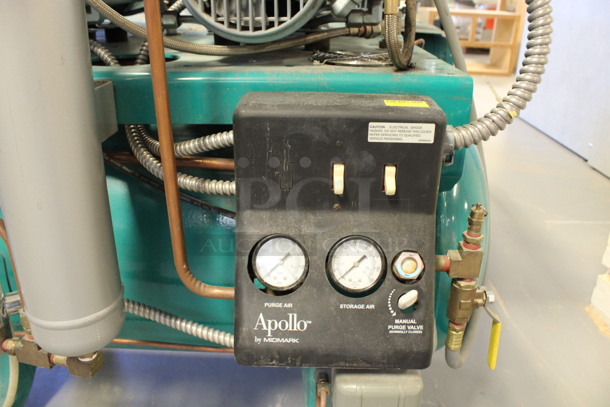 Apollo Model O82 Metal Commercial Floor Style Dental Air Compressor. 230 Volts, 1 Phase. 32x36x34. (Room 130) - Image 3 of 7
