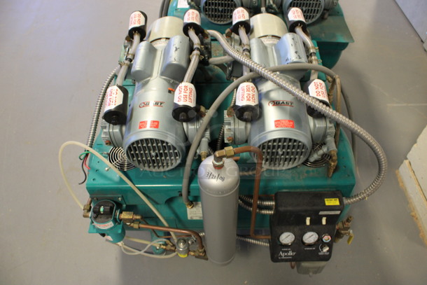 Apollo Model O82 Metal Commercial Floor Style Dental Air Compressor. 230 Volts, 1 Phase. 32x36x34. (Room 130) - Image 5 of 7
