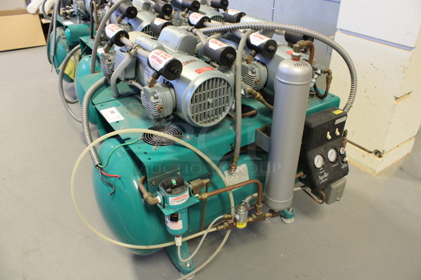 Apollo Model O82 Metal Commercial Floor Style Dental Air Compressor. 230 Volts, 1 Phase. 32x36x34. (Room 130) - Image 6 of 7