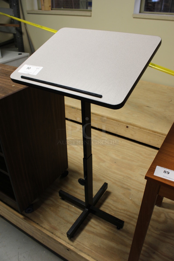 Gray Podium / Stand. 20x18x43. (Room 130) - Image 2 of 3