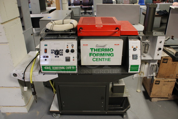 Thermo Forming Centre 911 Floor Style thermoforming Vaccum Forming Plastic Extrusion Machine on Commercial Casters. 70x26x57. (Room 130) - Image 1 of 9