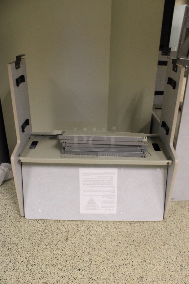 ALL ONE MONEY! Lot of 2 Gray Hutches! 34.5x15.5x34.5. (Hallway) - Image 2 of 5
