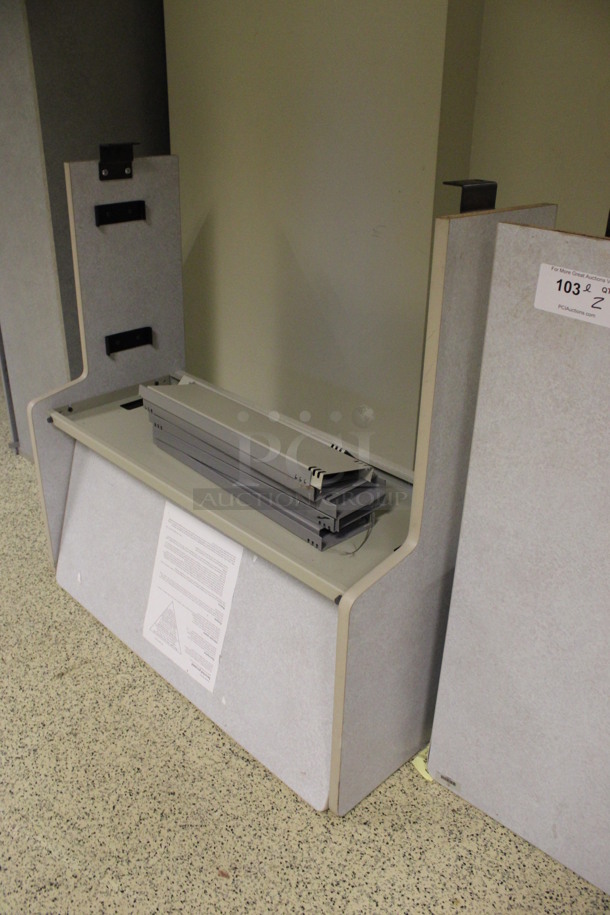 ALL ONE MONEY! Lot of 2 Gray Hutches! 34.5x15.5x34.5. (Hallway) - Image 3 of 5