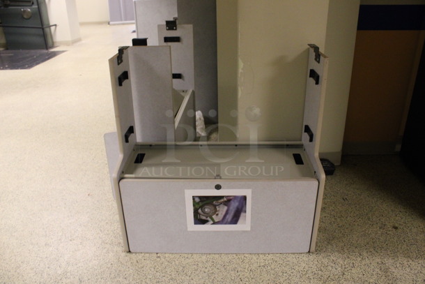 ALL ONE MONEY! Lot of 2 Gray Hutches! 34.5x15.5x34.5. (Hallway) - Image 5 of 5