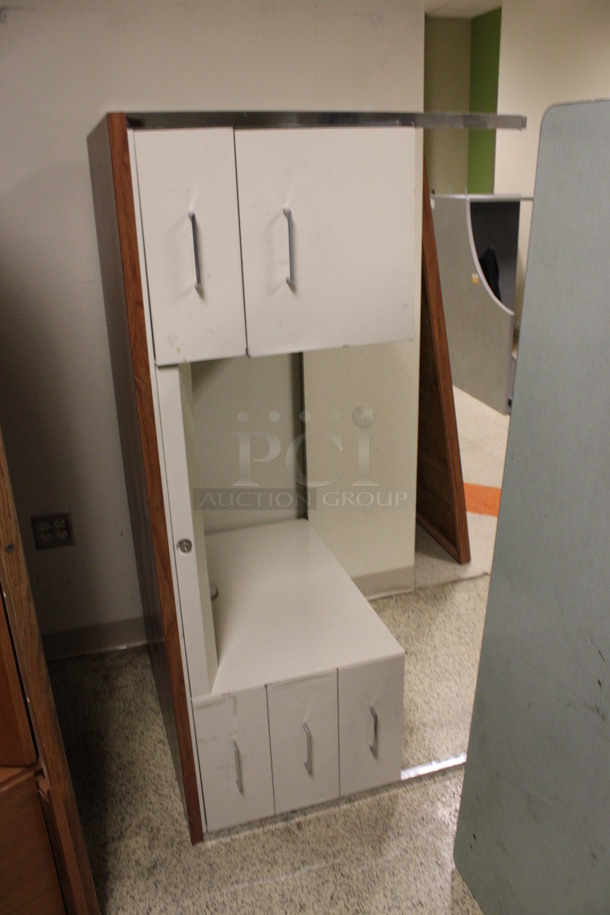 ALL ONE MONEY! Lot of 4 Various 5 Drawer Desks; 3 Metal and 1 Wooden. Includes 60x32x30. (Hallway) - Image 3 of 6