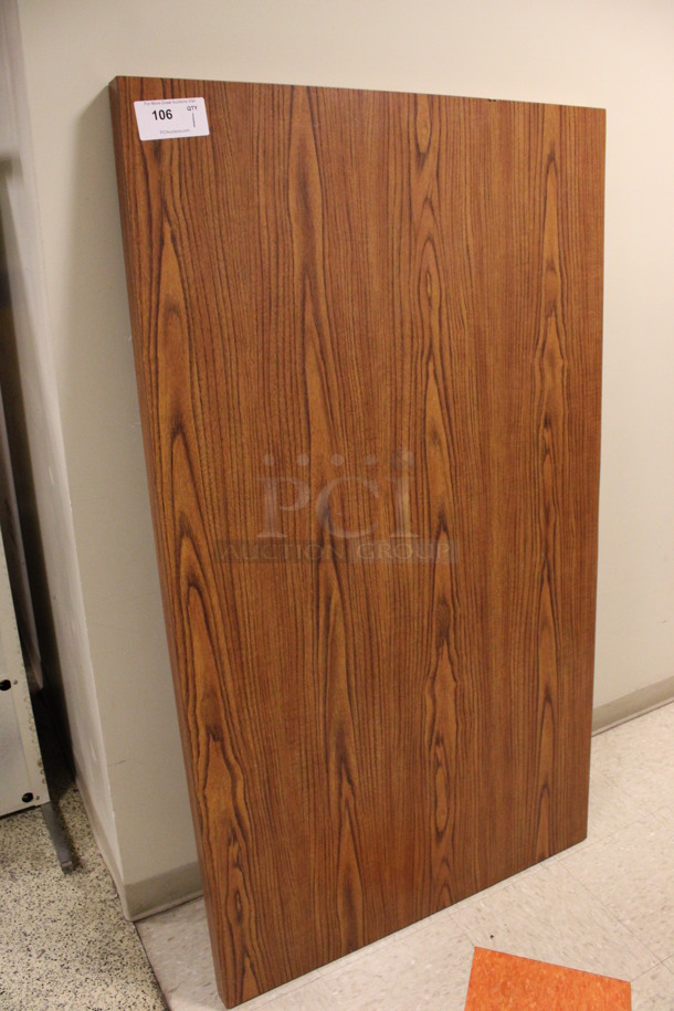 Wood Pattern Tabletop. 62x36x2. (Hallway)