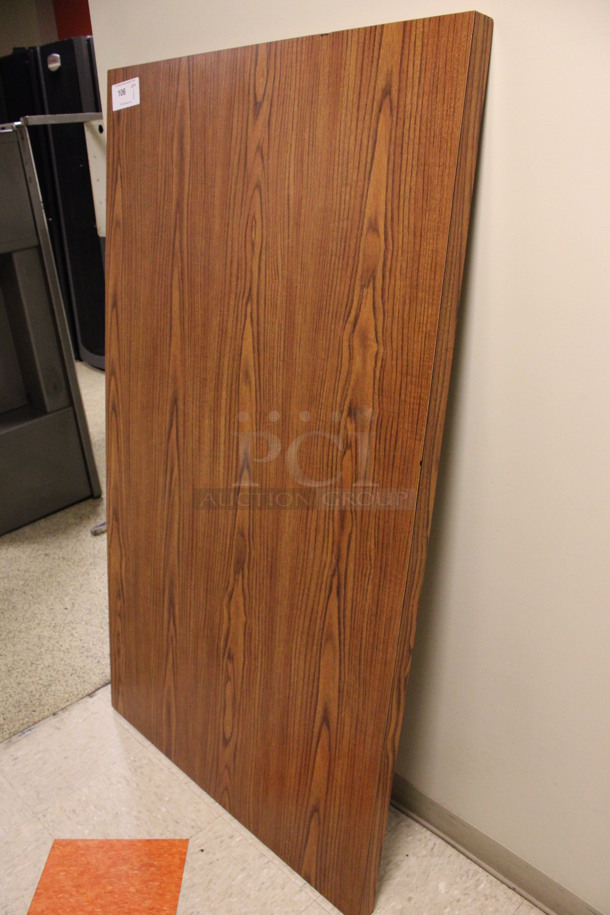 Wood Pattern Tabletop. 62x36x2. (Hallway) - Image 2 of 3