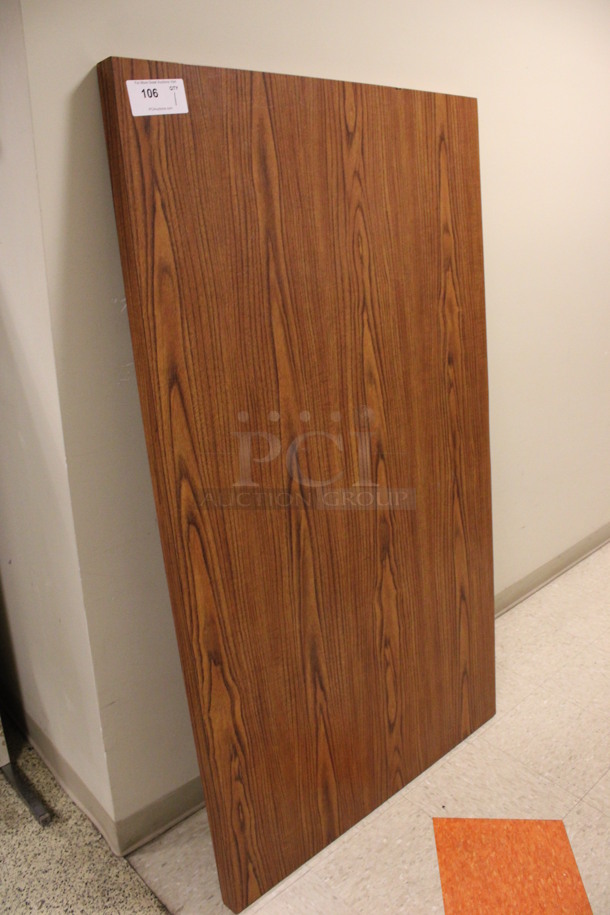 Wood Pattern Tabletop. 62x36x2. (Hallway) - Image 3 of 3