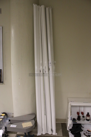 6 Dalite Pull Down Projector Screens. 110". 6 Times Your Bid! (Room 105)