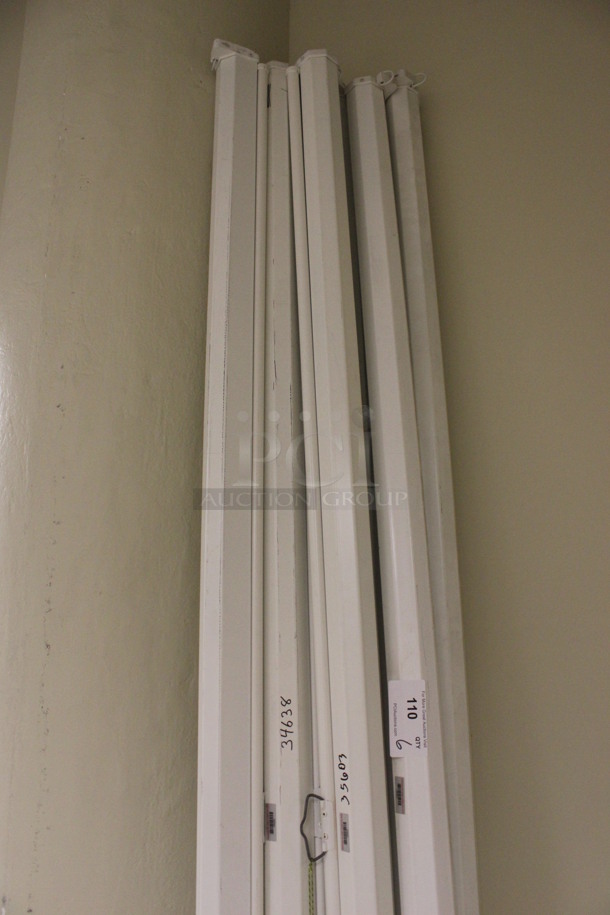 6 Dalite Pull Down Projector Screens. 110". 6 Times Your Bid! (Room 105) - Image 3 of 4