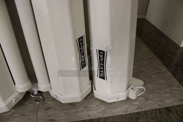 6 Dalite Pull Down Projector Screens. 110". 6 Times Your Bid! (Room 105) - Image 4 of 4