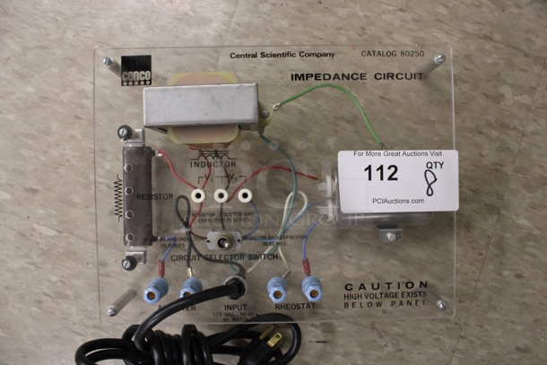 8 Cenco Central Scientific Company Impedance Circuits. 12x3x9. 8 Times Your Bid! (Room 105) - Image 4 of 4