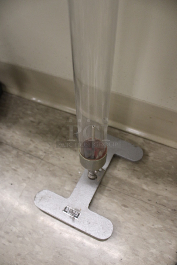Stansi Tube on Gray Metal Stand. 8x6x43 - Image 2 of 4