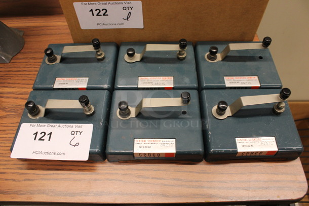 6 Cenco Central Scientific Metal Countertop Manual Telegraphs. 5x4x3. 6 Times Your Bid! (Room 105)