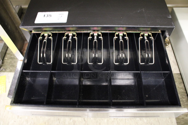 2 Black Metal Cash Drawers w/ 2 Keys. 19x15x4. 2 Times Your Bid! (Room 105) - Image 4 of 4