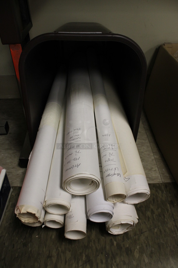 ALL ONE MONEY! Lot of Various Maps in Trash Can. (Room 105) - Image 1 of 3