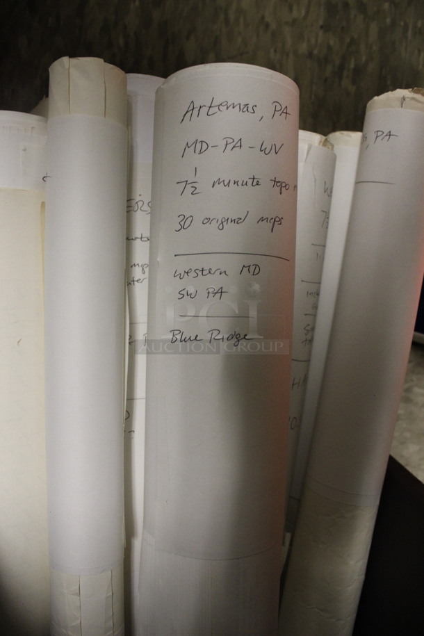 ALL ONE MONEY! Lot of Various Maps in Trash Can. (Room 105) - Image 3 of 3