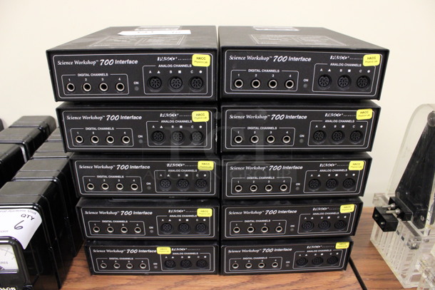 10 Pasco Science Workshop 700 Interfaces. 7.5x10x2.5. 10 Times Your Bid! (Room 105)
