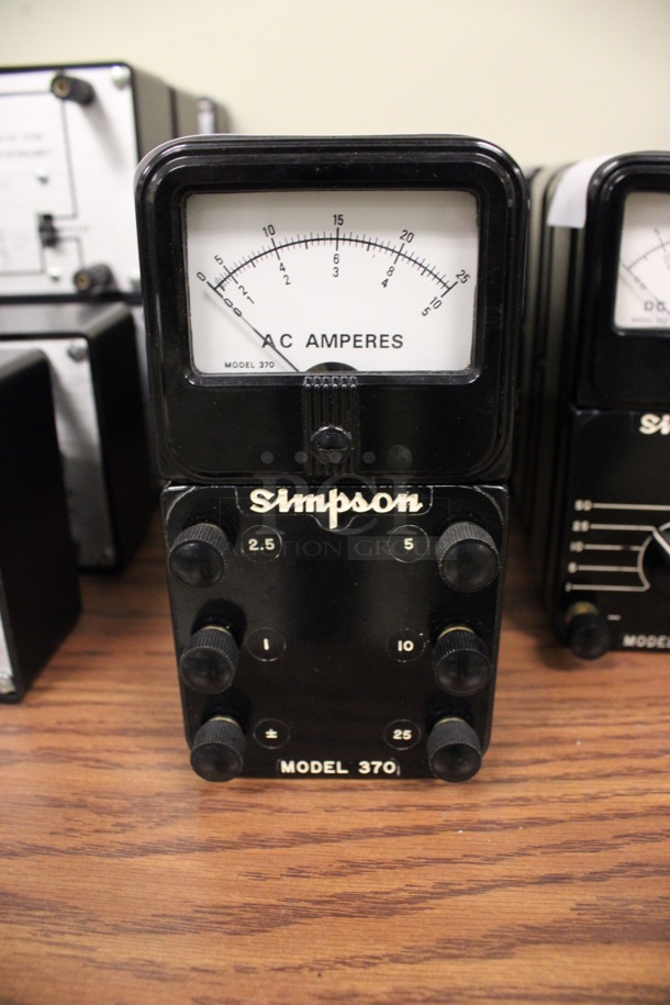6 Simpson Model 370 AC Amperes. 3x2.5x6. 6 Times Your Bid! (Room 105) - Image 2 of 3