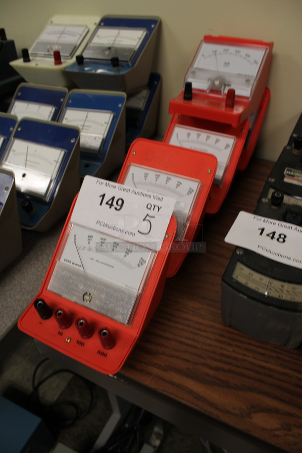 5 Globe Model EDM-21 Milliampere Meters. 4.5x5x5. 5 Times Your Bid! (Room 105) - Image 2 of 4