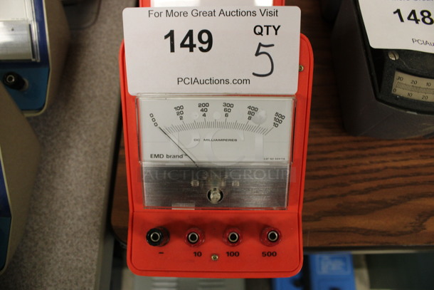 5 Globe Model EDM-21 Milliampere Meters. 4.5x5x5. 5 Times Your Bid! (Room 105) - Image 4 of 4