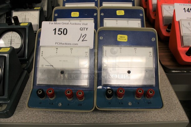 12 Fisher DC Milliampere Galvonometers. 4.5x5x5. 12 Times Your Bid! (Room 105) - Image 3 of 5