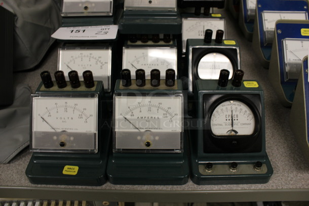 23 Various Meters Including Amperes, Volts and Galvanomters. 4x5x4.5. 23 Times Your Bid! (Room 105) - Image 3 of 5