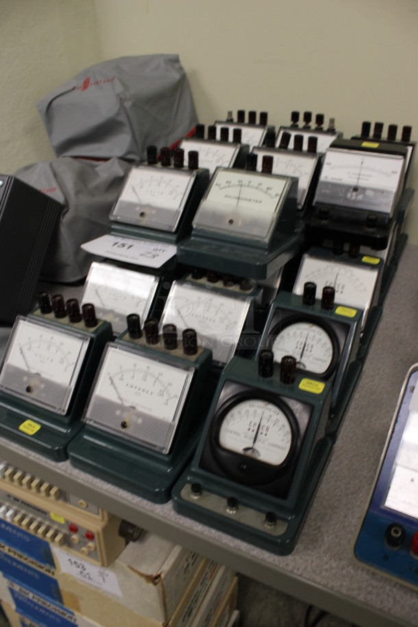 23 Various Meters Including Amperes, Volts and Galvanomters. 4x5x4.5. 23 Times Your Bid! (Room 105) - Image 4 of 5