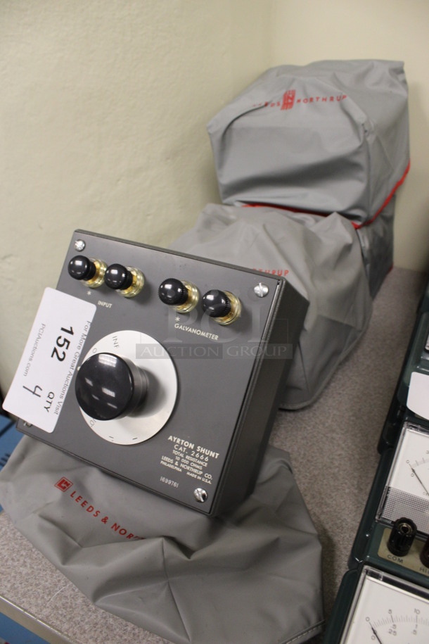4 Leeds and Northrup Ayrton Shunt Galvanometers w/ Covers. 7x7x5. 4 Times Your Bid! (Room 105) - Image 2 of 4