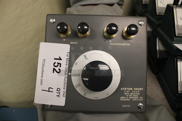 4 Leeds and Northrup Ayrton Shunt Galvanometers w/ Covers. 7x7x5. 4 Times Your Bid! (Room 105) - Image 3 of 4