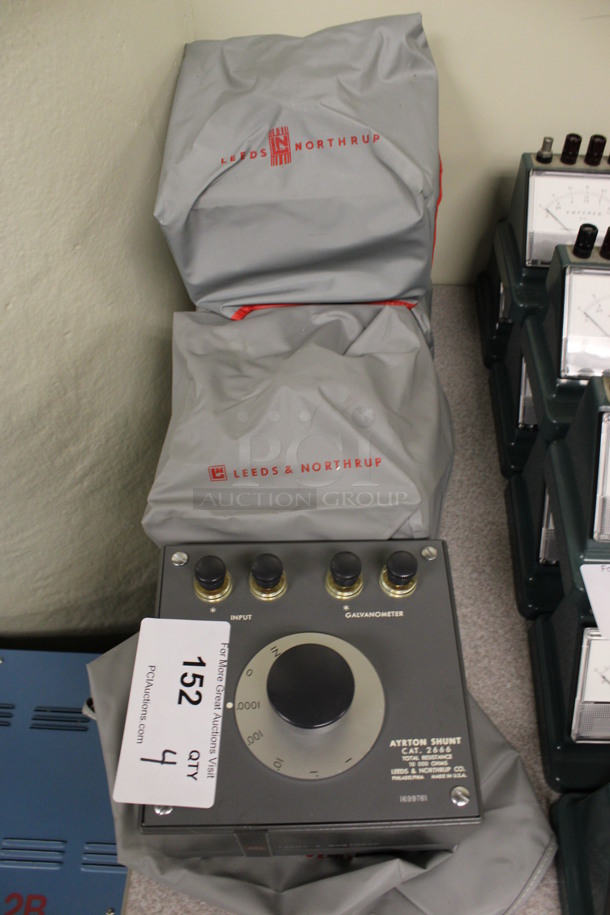 4 Leeds and Northrup Ayrton Shunt Galvanometers w/ Covers. 7x7x5. 4 Times Your Bid! (Room 105) - Image 4 of 4