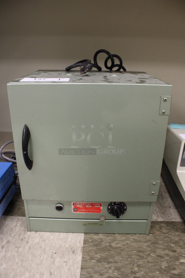Model LO-200C Green Metal Laboratory Oven. 115 Volts, 1 Phase. 13x11x15.5. (Room 105)