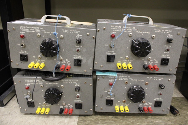 4 Brodhead Garrett Model P235 Voltage Control Boxes. 12x7.5x7. 4 Times Your Bid! (Room 105)